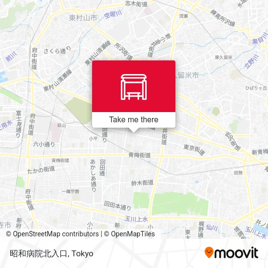 昭和病院北入口 map