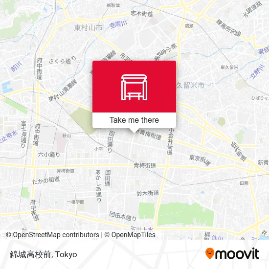 錦城高校前 map