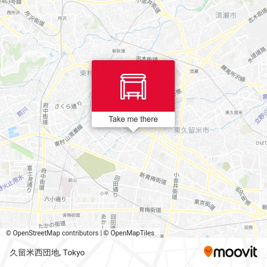 久留米西団地 map