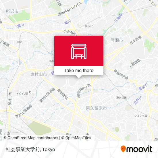 社会事業大学前 map