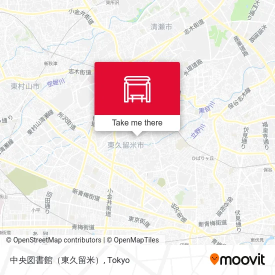 中央図書館（東久留米） map
