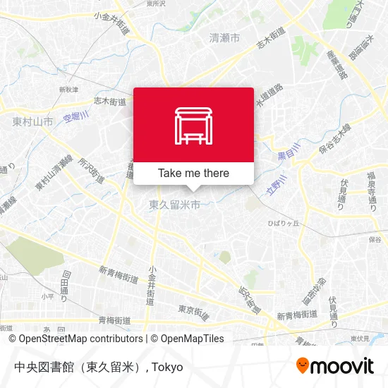 中央図書館（東久留米） map