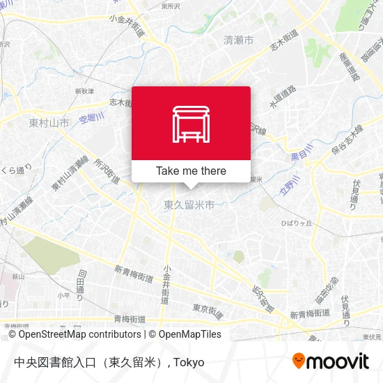 中央図書館入口（東久留米） map