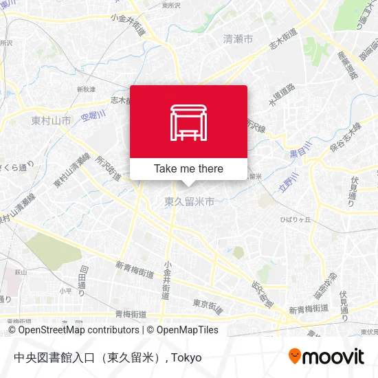 中央図書館入口（東久留米） map