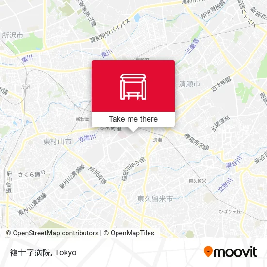 Fukujuji Hospital map