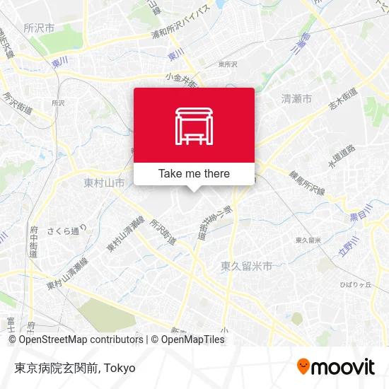 Tokyo Hospital Entrance map