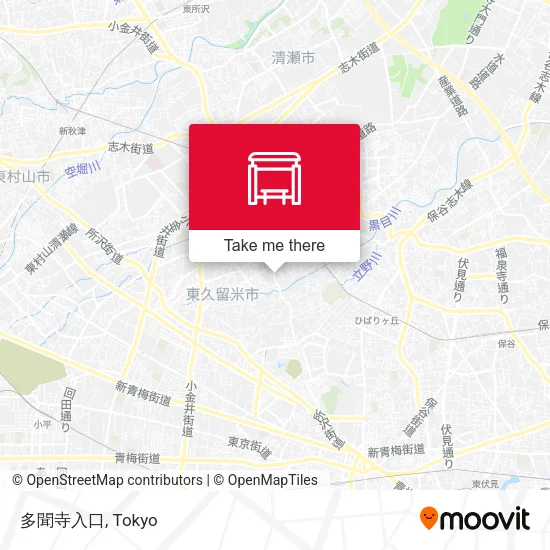 Tamon-ji Temple Entrance map