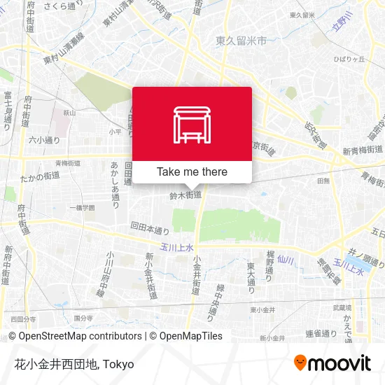 花小金井西団地 map