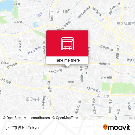 Kodaira City Hall map