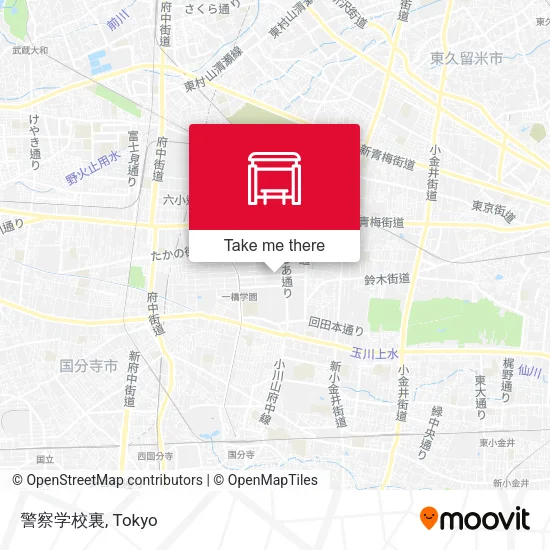 警察学校裏 map