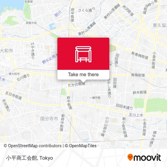 Kodaira Chamber of Commerce map