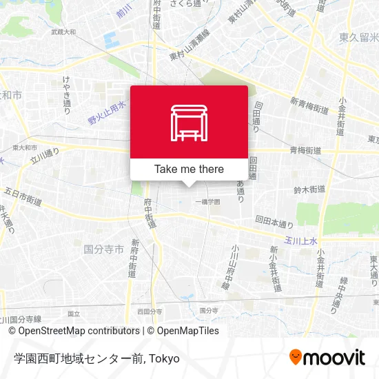 Gakuen Nishimachi Community Center map