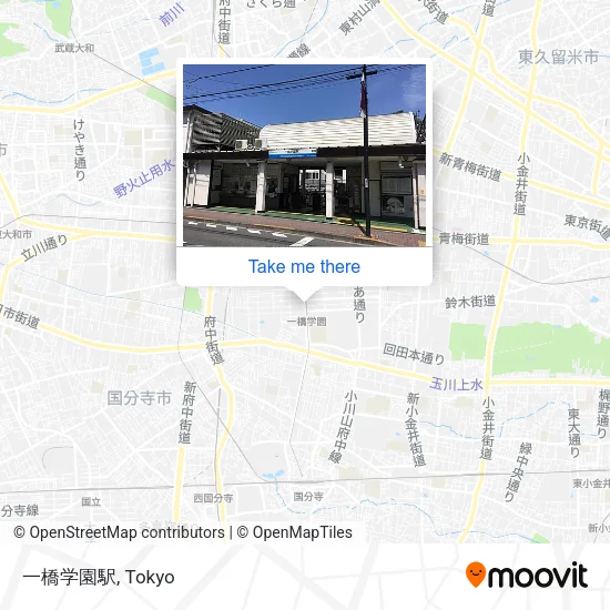 Hitotsubashi-Gakuen Station map