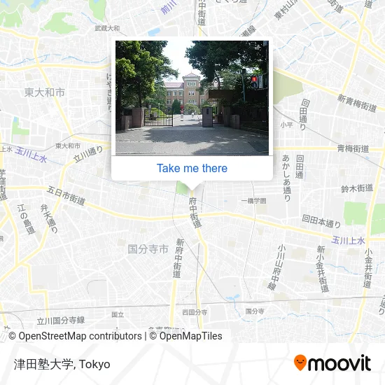 Tsuda University map