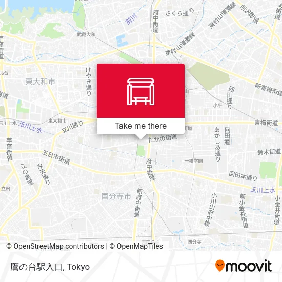 鷹の台駅入口 map