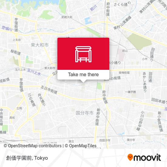 創価学園前 map