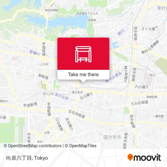 Mukaihara 6-chome map