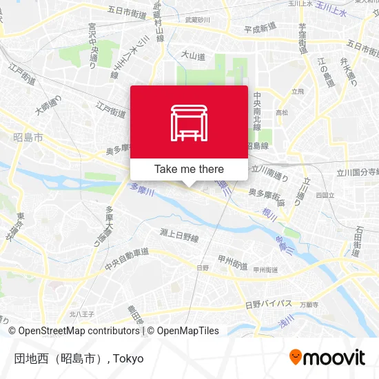 団地西（昭島市） map