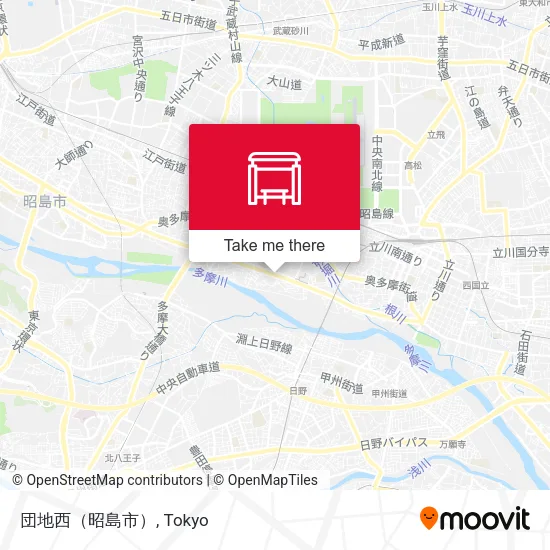 Danchi West (Akishima City) map