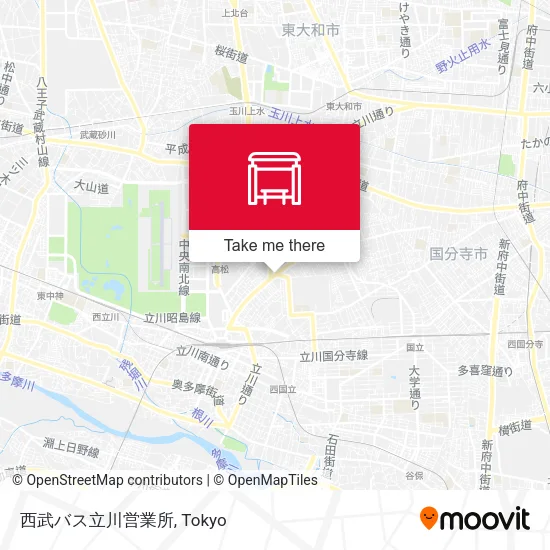 西武バス立川営業所 map