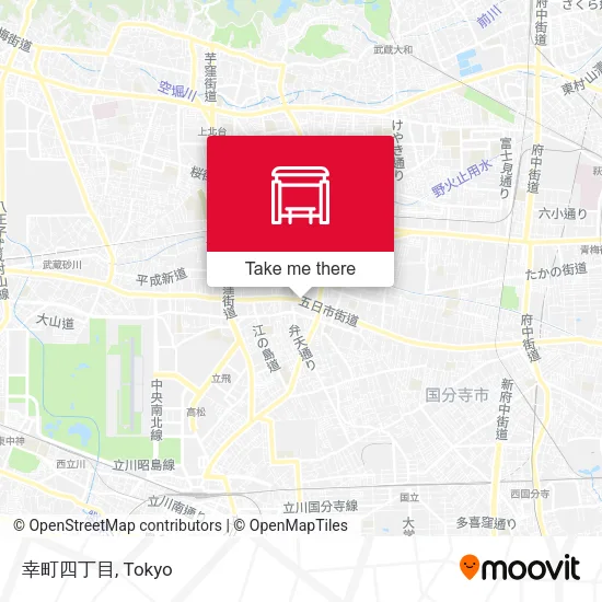 Saiwai-cho 4-chome map