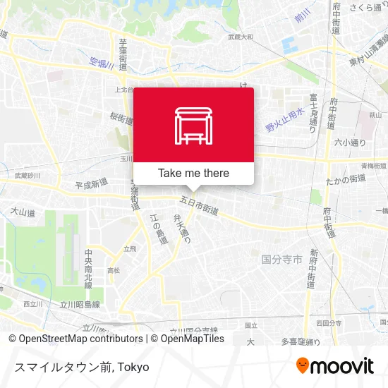 In front of Smile Town map