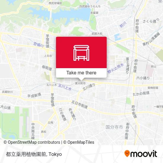 都立薬用植物園前 map