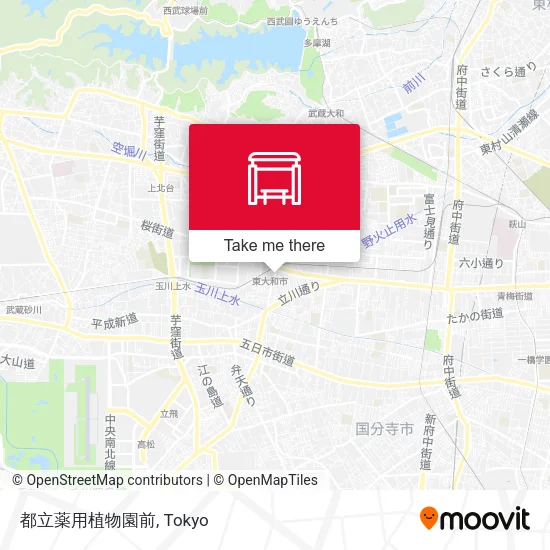 都立薬用植物園前 map