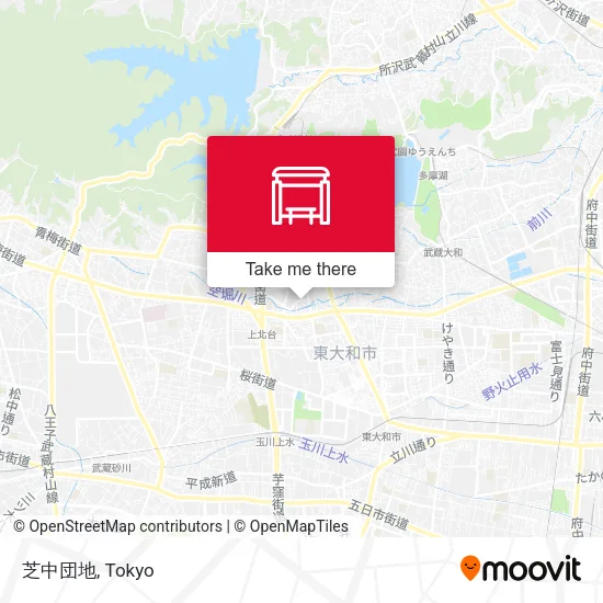 Shiba-naka Housing Complex map