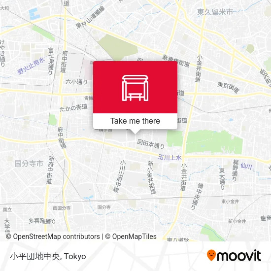 Kodaira Housing Complex Central map