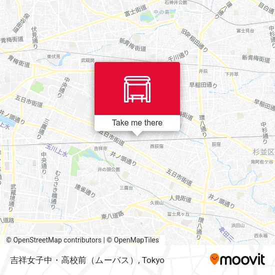 吉祥女子中・高校前（ムーバス） map