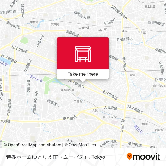 特養ホームゆとりえ前（ムーバス） map