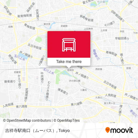 吉祥寺駅南口（ムーバス） map