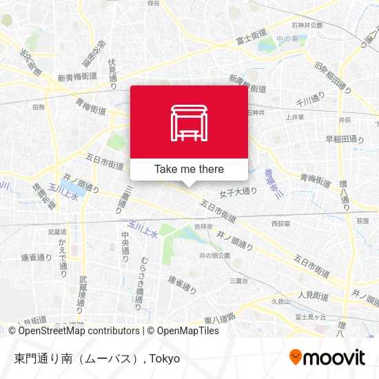 東門通り南（ムーバス） map