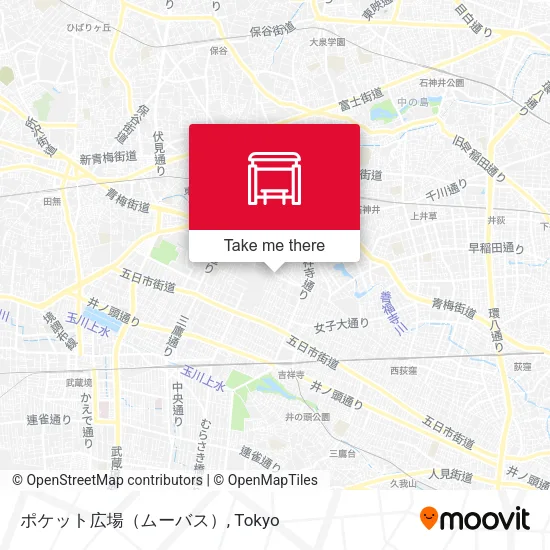 ポケット広場（ムーバス） map