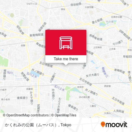 かくれみの公園（ムーバス） map