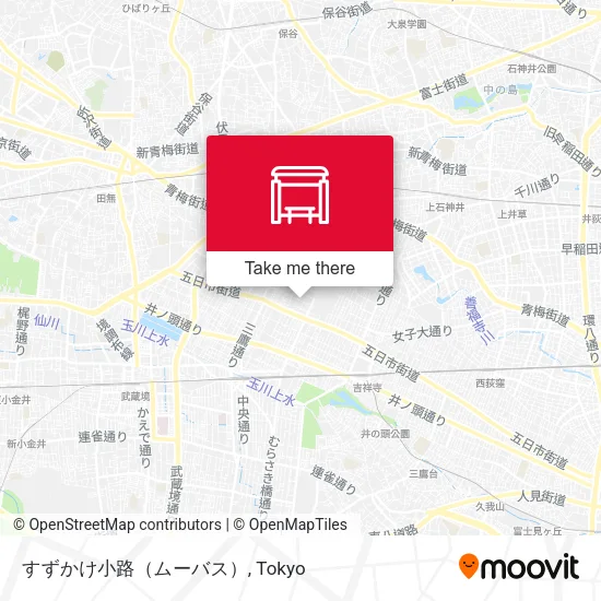 すずかけ小路（ムーバス） map
