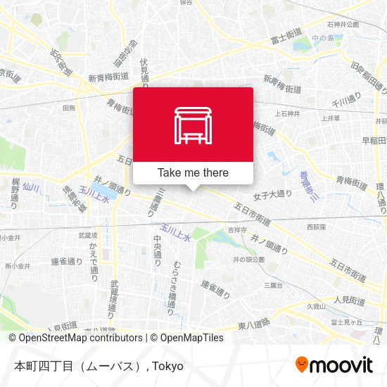 本町四丁目（ムーバス） map