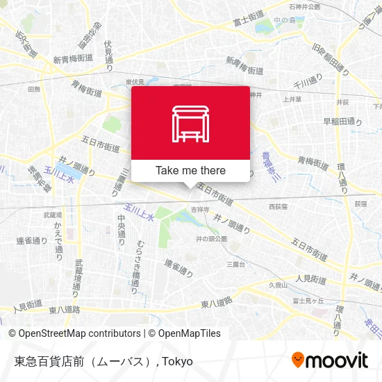 東急百貨店前（ムーバス） map