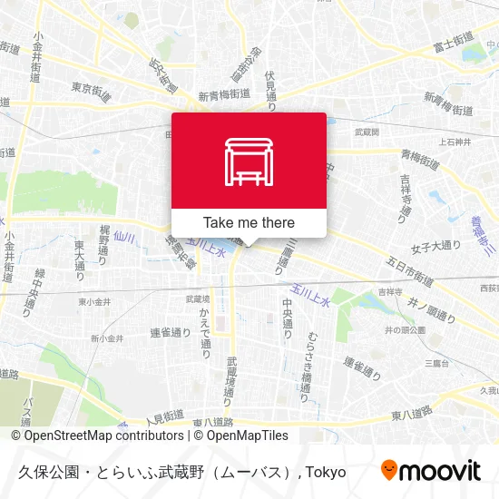 Kubo Park - Tryfe Musashino (Mubus) map