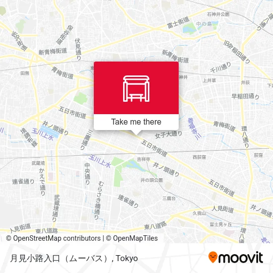 月見小路入口（ムーバス） map