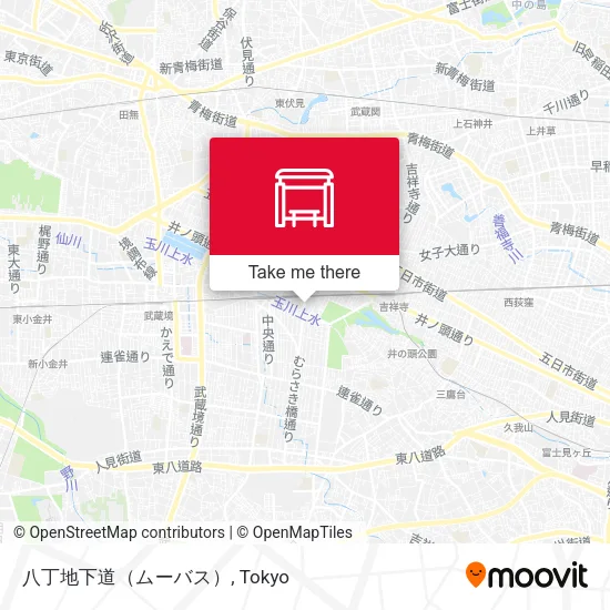 八丁地下道（ムーバス） map