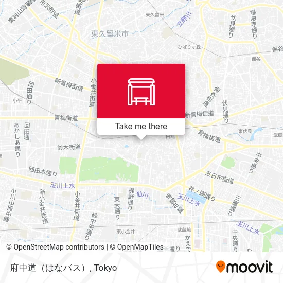 府中道（はなバス） map