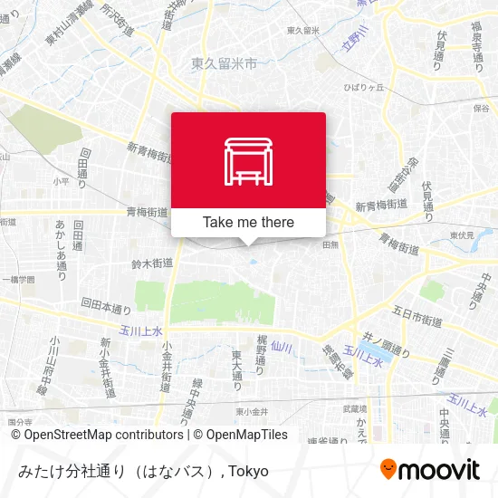 みたけ分社通り（はなバス） map