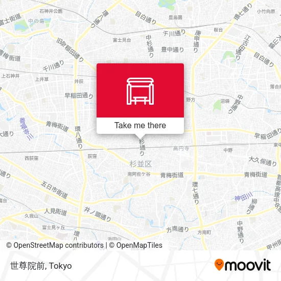 世尊院前 map