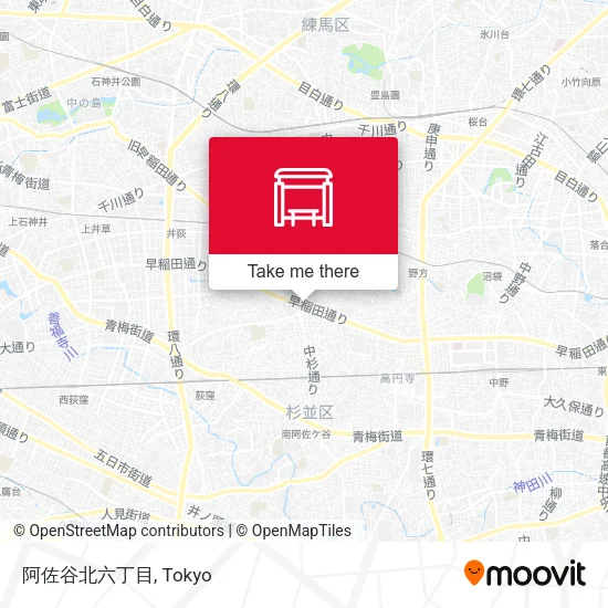 阿佐谷北六丁目 map