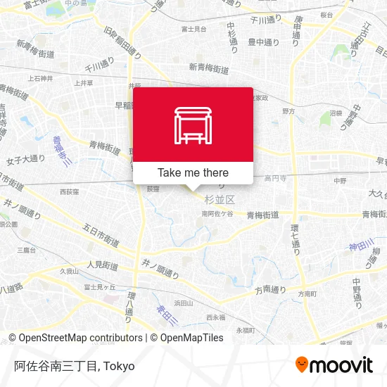 Asagaya South 3-chome map