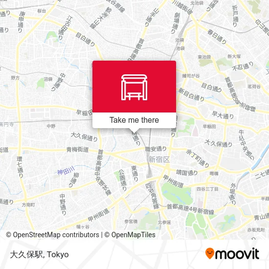 大久保駅 map