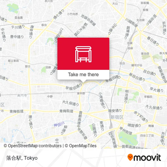 落合駅 map