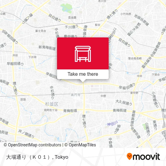 大場通り（Ｋ０１） map